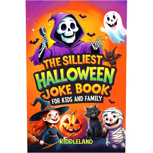 By Riddleland (Author) The Silliest Halloween Joke Book for Kids and Family: Trick-or-Treat Your Funny Bone with Puns, Knock-Knock Jokes, Monster Giggles & Pumpkin Chuckles: ... Gift for Kids (Halloween Books for Kids)