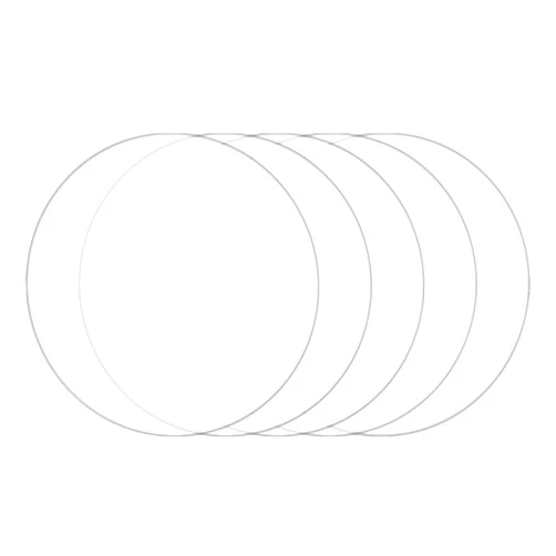 DARENYI 5Pcs Clear Acrylic Plexiglass Sheet Disc, 8 inch Dia Transparent Plexiglass AcrylicPanels 0.07' Thick Round Plexiglass Plastic Sheet Acrylic Circle Board for Craft Painting Signs DIY