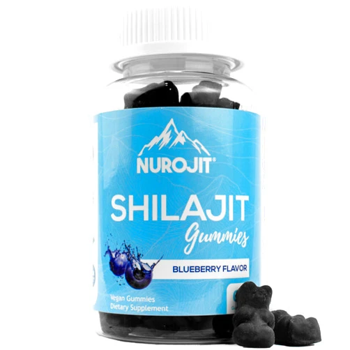 NuroJit Blueberry Shilajit - 60 Vegan Gummies