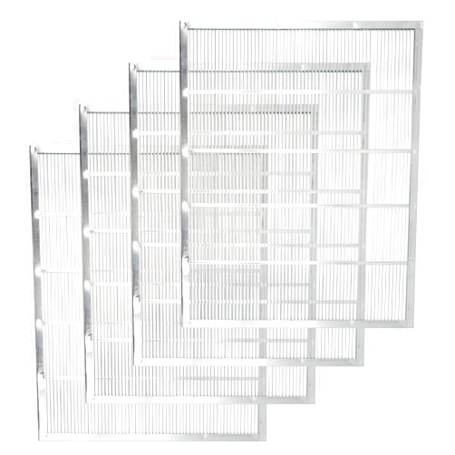 ECRIZA 2/3/4PCS Queen Excluder Metal,Queen Bee Frame,Metal Queen Bee Excluder, Queen Excluder 10 Frame,Beekeeping Equipment Metal, Beekeeping Tools Beekeeping Supplies (4)