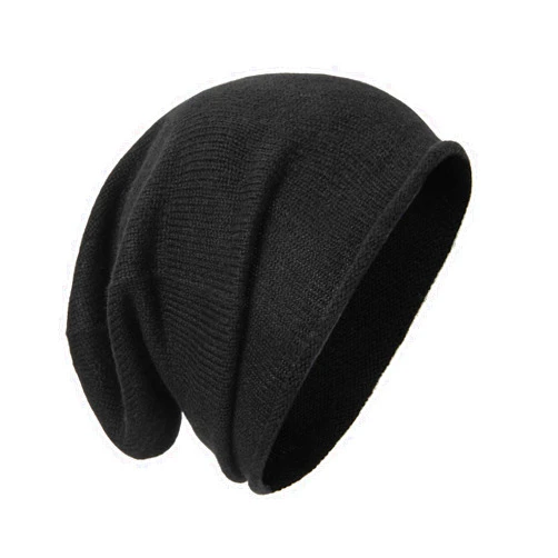 Tonten Cashmere Wool Slouchy Beanie for Women and Men, Knitted Winter Ski Cap