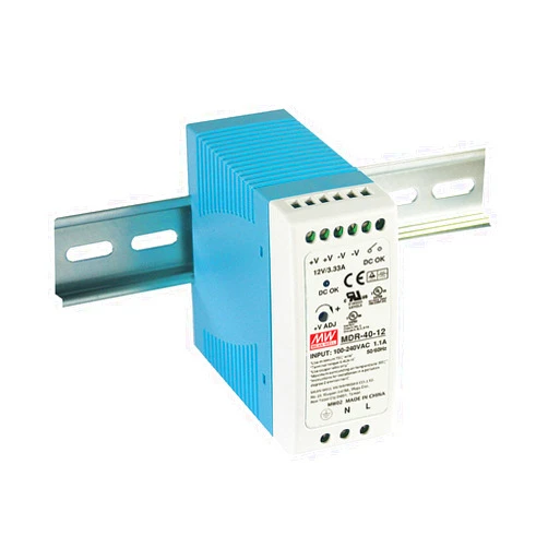 MeanWell MEAN WELL MDR-40-12 DIN Rail Power Supply 40W 12V 3.33A Constant Current Low No-Load Loss