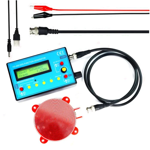 TKXEC 0.01Hz-500kHz DDS Signal Function Generator 7.83HZ Schumann Resonator Frequency Generator Portable Multifunction Waveform Generator,Ideal for Oscilloscope Calibration,