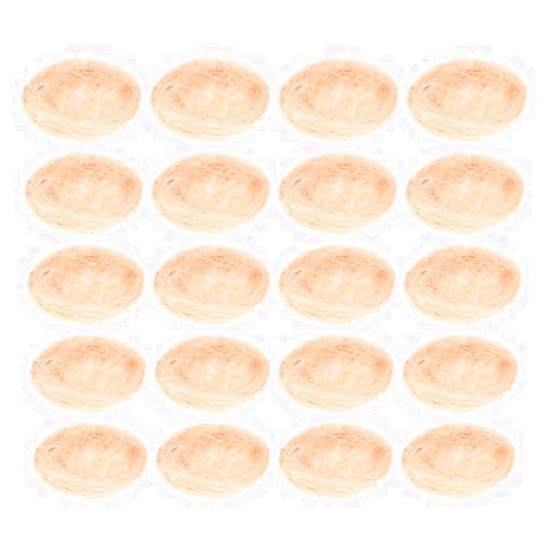 Balacoo 20 Pcs Artificial Bird Nest for Crafts, 4.7'' Easter Bird Nest Decor for Garden Yard Home Crafts Party Wedding, DIY Terrarium