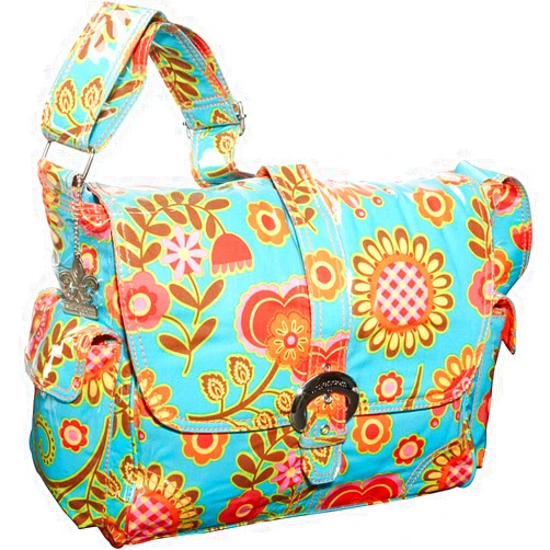 Kalencom Laminated Buckle Bag, Tuscany Turquoise