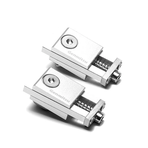 Genmitsu 2PCS Upgrade Aluminum Mini Vise Clamp Toe Clamp, High-Precision CNC Router Clamp for Woodworking & Metalworking Milling Project, Size 2.2