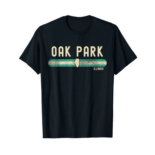 Apparel Oak Park Souvenirs Illinois GU05 Oak Park IL | Illinois | Travel & 80s Style T-Shirt