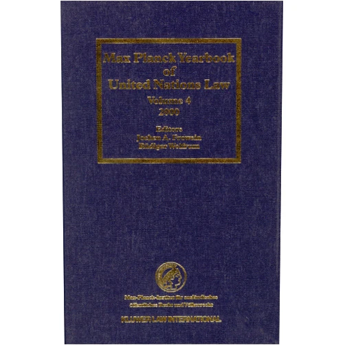 Rüdiger Wolfrum Max Planck Yearbook of United Nations Law 2000