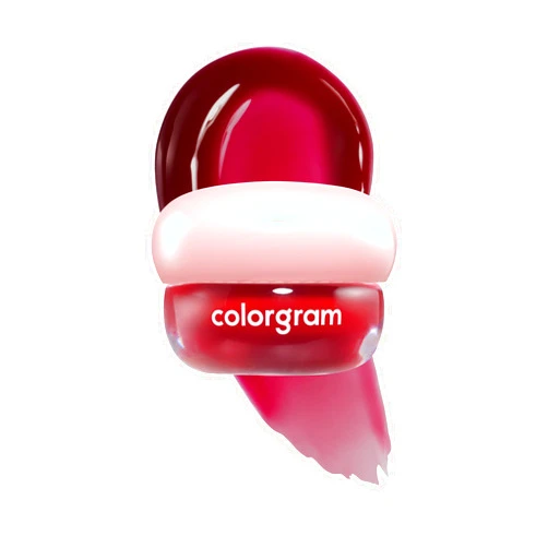 COLORGRAM TINTIN DORY LIP JAM 08 PLUM | Tinted Lip Jam, Hydrating & Plumping Lip Gloss with Lightweight, Non-Sticky Formula | Clear Radiance & Semi-Transparent Color