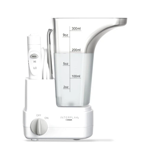Conair Interplak by Conair Compact Water Flosser, Travel Water Flosser, Battery Operated, Oral Irrigator for Powerful Deep Clean