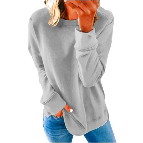 PUTEARDAT Womens Tops,Women's Casual Sweatshirt Crewneck Loose Long Sleeves Pullover Tops Shirts Basic Oversized Hoodies