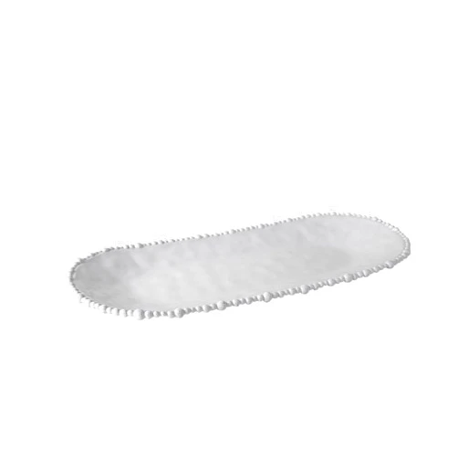 Beatriz Ball 2421 Alegria Melamine Oval Tray, Large, White