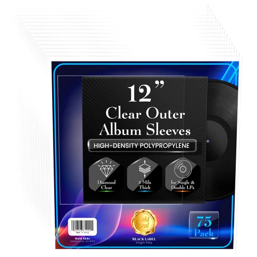 GOLD SEAL Vinyl Record Outer Sleeves for 12