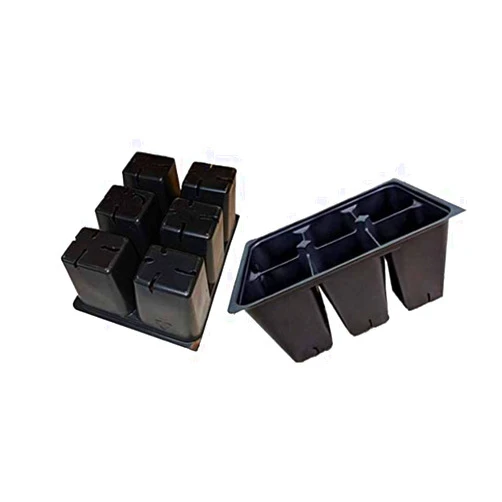Dmarketline 300 Seed Starter Trays DEEP Extra Large Cells Total (50 Trays of 6 Cells Each) +10 Labels + You get The use and Guide
