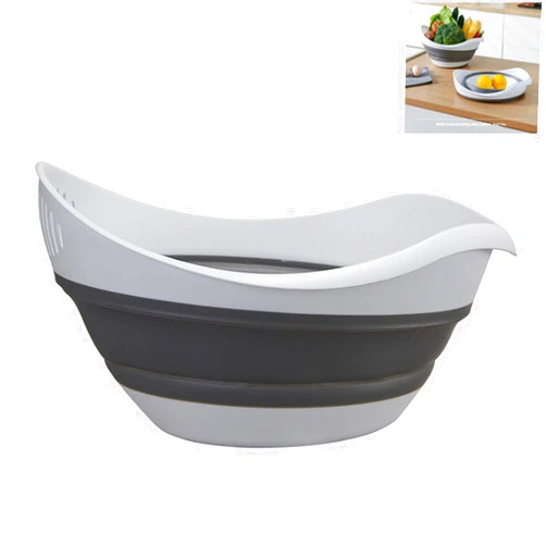 XBLDMJY Collapsible Colander, Collapsible Draining and Washing Vegetable bathtub，Collapsible Rice Strainer，Collapsible Vegetable and Fruit Basket.
