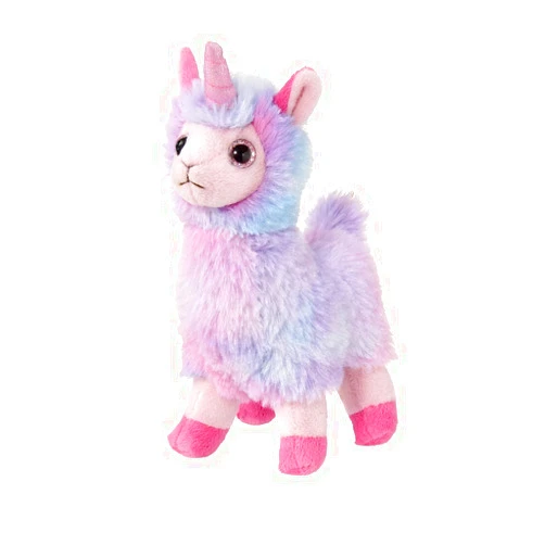 Bearington Collection Bearington Lil’ Luna Llamacorn The Rainbow Llama Plush, 7 Inch Llama Stuffed Animal
