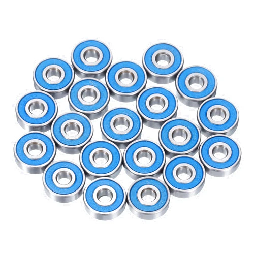 uxcell 20pcs 626-2RS Miniature Deep Groove Ball Bearings 6x19x6mm Double Sealed Bearings (Blue) for Electric Motor, Home Appliances, Machinery, P6 (ABEC 3)