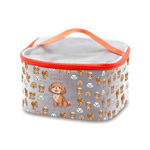 PXTIDY Cavapoo Gift Cavapoo Lover Toiletry Organizer Bag Cavapoo Mom Gift Cavapoo Dog Owner Cosmetic Case Bag
