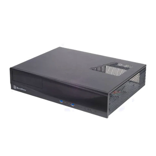 SilverStone Technology Milo Series Aluminum / Steel Micro-ATX Media Center / HTPC Case, Black (ML03B)