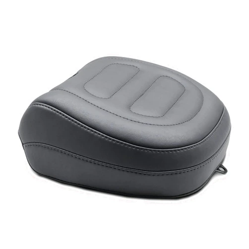 Mustang Motorcycle Seats 79335 Standard Touring Recessed Passenger Seat for Harley-Davidson Fat Bob 2018-'21, Trapezoid, Black, Width: 11