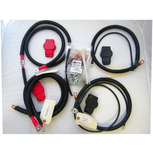 Custom Battery Cables Battery Cable kit for use with Dodge Ram 2500/3500 for 1998 – 2002 (Gen 2.5) with 24 Valve 5.9L Cummins Diesel