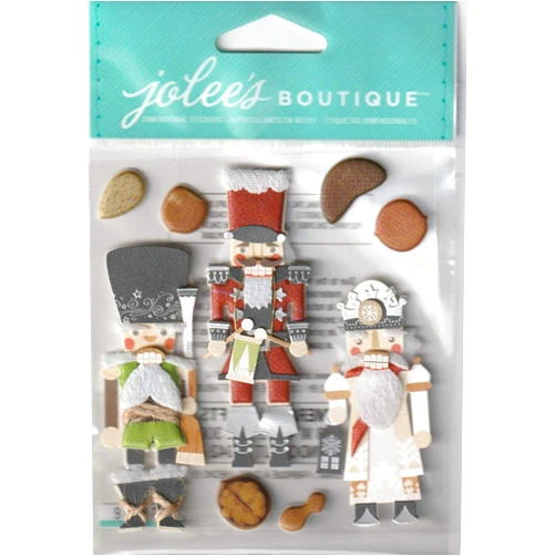 EK Success Jolees Boutique Dimensional Holiday Stickers ~ Nutcrackers 9 Piece