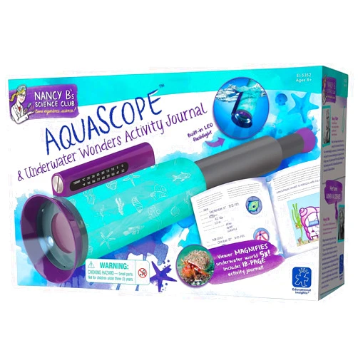 Educational Insights Nancy B's Science Club AquaScope, Explore Underwater Without Getting Wet, Includes Magnifier & LED Flashlight, Ages 8+