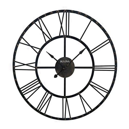 Bulova C4820 Carmen Wall Clock, Black