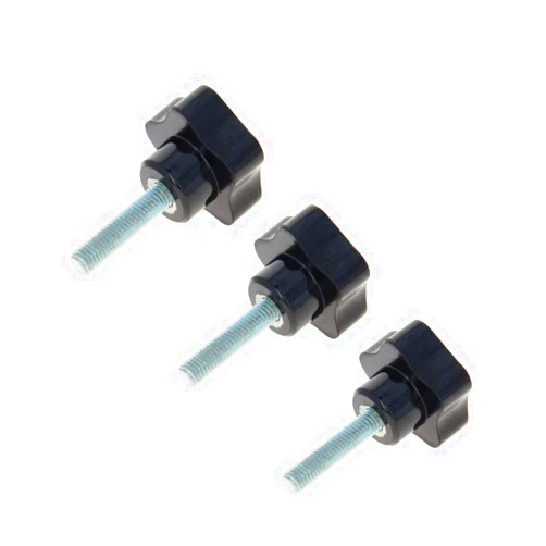 Othmro 3PCS Star Knob Grip M8x35mm Male Thread Steel Zinc Stud Replacement PP