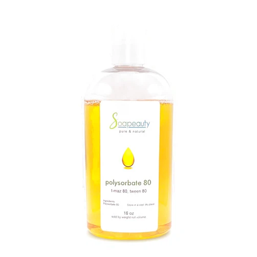 Soapeauty POLYSORBATE 80, T-MAZ 80, TWEEN 80 | 100% Pure Cosmetic Grade Solubilizer Surfactant & Emulsifier | Sizes 2 OZ to 7 LBS | (16 OZ)