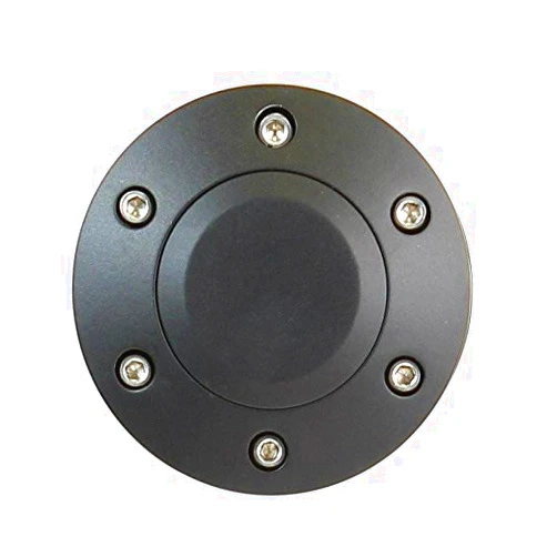 ForeverSharp Black 6-Hole Universal Fit Aluminum Horn Button for Aftermarket Steering Wheels