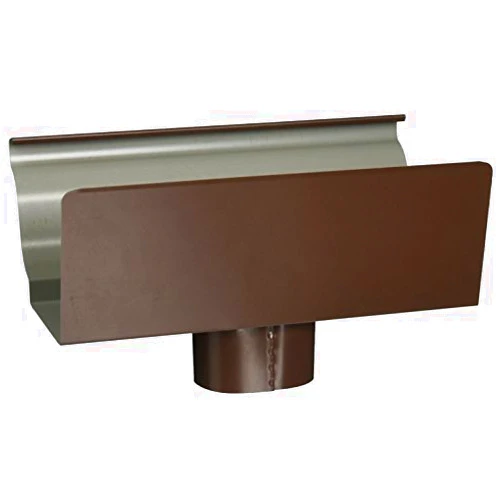 Amerimax home products 2501019 5-Inch Aluminum End/Drop, Brown by Amerimax Home Products