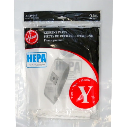 Hoover WindTunnel Y HEPA Pleated Vacuum Filter Bags 2 pack AH10040 902419001