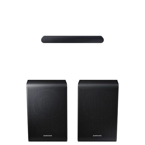 SAMSUNG S60D 5.0ch Soundbar w/Wireless Dolby Atmos Audio, All-in-One Design, Q-Symphony HW-S60D/ZA (Newest Model) w SWA-9200S Wireless Rear Speaker Kit