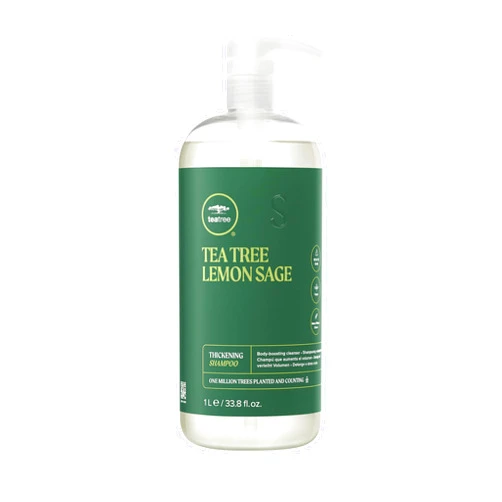 Tea Tree Lemon Sage Thickening Shampoo, Builds Body + Boosts Volume, For Fine Hair