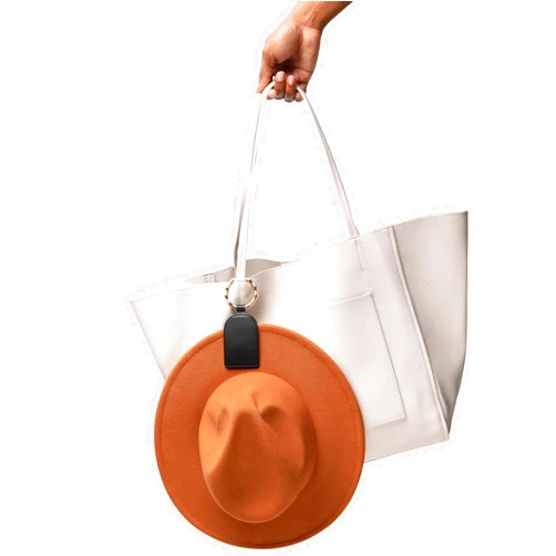 RND DKMO Hat Clip - Magnetic Hat Holder for Traveling Bags, Backpacks, Purses, Totes and More, Hands Free Bag Accessory