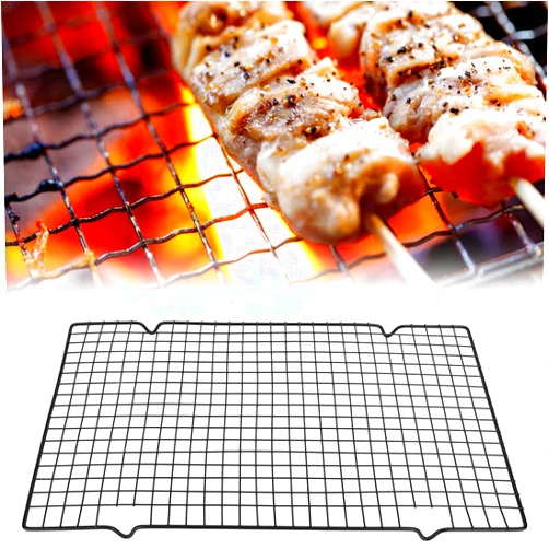 Pilipane Carbon Baking Net,Rectangle BBQ Wire Mesh, BBQ Grill Net Baking Mesh Mats Barbecue Grill Net, Camping Picnic Tool for Ourdoor Picnic, BBQ, Rectangle BBQ Wire Mesh,Carbon Baking Net, BBQ GriBarbec