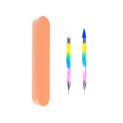 Mongtaydep Nail Rhinestone Picker Dual-ended Diamond Painting Pen Wax Pencil Nail Gems Crystal Beads Handle Manicure Art 5D Diamond Art Painting Accessories Tool 2 Pieces