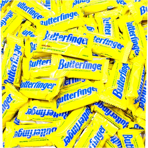 Donty-Tonty BUTTERFINGER Candy Bars 1 lb – Bulk Bag, Fun Size, Peanut Buttery, Crisp & Chocolatey & Crunchety, Individually Wrapped