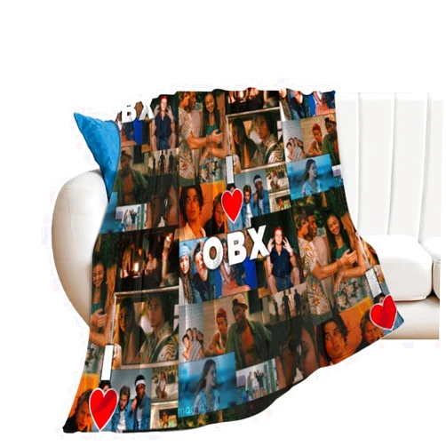 Nhmua Outer Banks Poster Cool Collage Soft Blanket Cozy for Micro Fleece Couch Cover Bed Home Decor Sofa for Adults Teenager 50