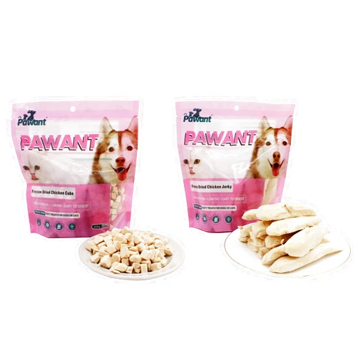 Pawant Freeze Dried Chicken Cube Dog & Cat Training Treats + Freeze Dried Chicken Jerky Breast- Healthy Snacks.