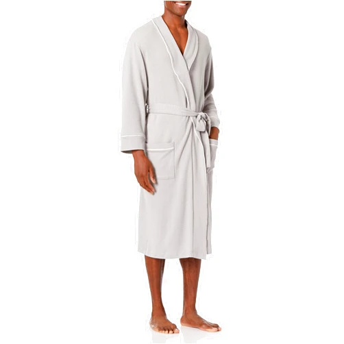 Amazon Essentials Men's Lightweight Waffle Robe (Available in Big & Tall)