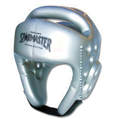 Tiger Claw Head Gear - PRO Spar Head Guard - Silver