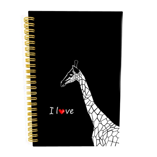 Knibeo Giraffe Notebook, Giraffe Gifts for Women Girls Kids, Cute Giraffe Gifts, Giraffe Composition Notebook, I Love Giraffe Spiral Journal Notebook 5.5x8.3