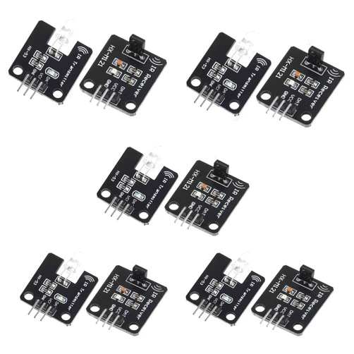 MELIFE 5 Sets Digital 38khz Ir Receiver Ir Transmitter Sensor Module Kit for EK8477.