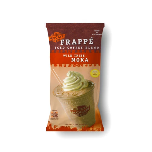 MOCAFÉ MOCAFE Frappe Wild Tribe Moka Ice Blended Coffee, 3-Pound Bag Instant Frappe Mix, Coffee House Style Blended Drink Used in Coffee Shops