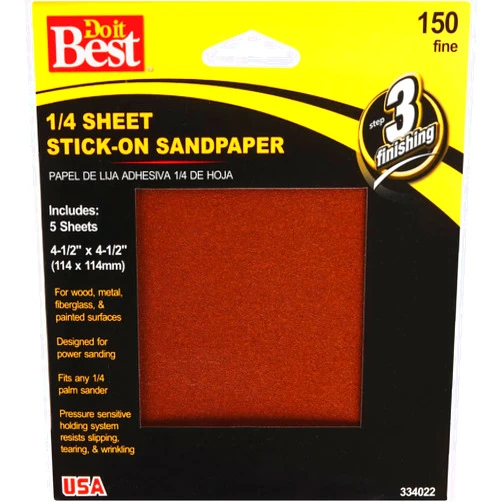 Ali Industries Do it Best 1/4 Sheet Stick-On Sanding Sheets