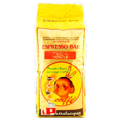 Passalacqua Cremador Whole Bean - 70% Arabica Premium Medium Dark Roast (2.2lbs/1kg)