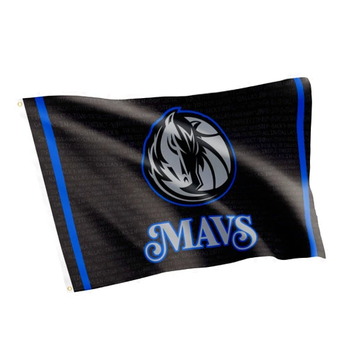 Desert Cactus Dallas Mavericks Flag NBA 100% Polyester Indoor Outdoor 3x5 feet National Basketball Association Team Flags (Flag City Edition 2023 A)
