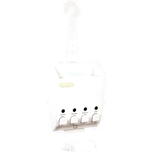 Better Living Ulti-Mate 4 Shower Caddy Shampoo and Soap Dispenser, 4 x 14.5 fl. oz, White